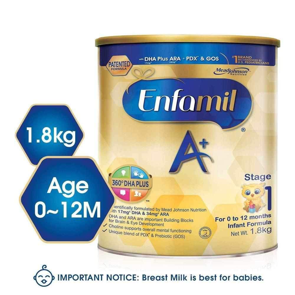 Enfamil A+, Infant Formula, Stage 1 (1.8kg)